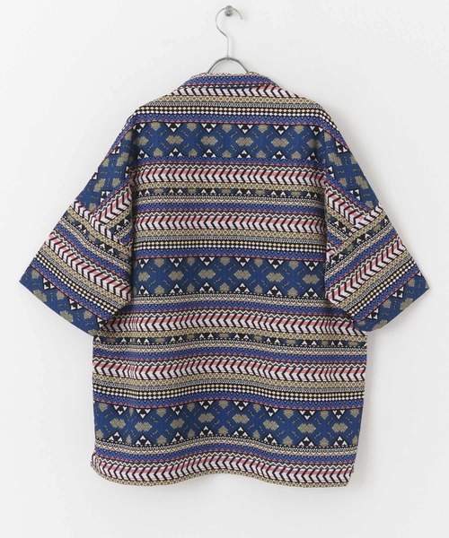 URBAN RESEARCH（アーバンリサーチ）の「URBAN RESEARCH iD　レトロプリントオープンカラーシャツ（シャツ/ブラウス・メンズ・ピンク系その他/ブルー系その他・MEDIUM/LARGE）」の17枚目の写真