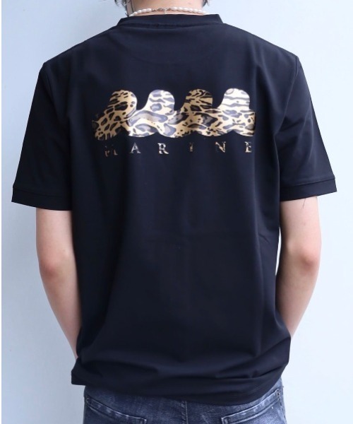 muta(ムータ)の「muta MARINE/ムータ マリン/FOIL Print TEE(Tシャツ/カットソー・メンズ・ホワイト/ブラック・5/6/7/8)」の2枚目の写真