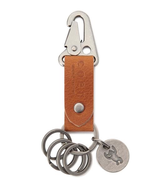 coen（コーエン）の「レザーキーホルダー（キーホルダー・メンズ・ブラック/ブラウン/ダークブラウン・フリー）」の3枚目の写真