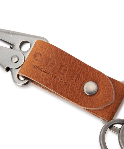 coen（コーエン）の「レザーキーホルダー（キーホルダー・メンズ・ブラック/ブラウン/ダークブラウン・フリー）」の5枚目の写真