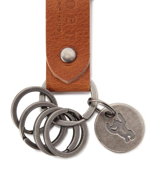 coen（コーエン）の「レザーキーホルダー（キーホルダー・メンズ・ブラック/ブラウン/ダークブラウン・フリー）」の4枚目の写真