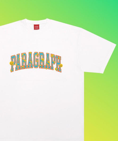 Paragraph(パラグラフ)の「【PARAGRAPH/パラグラフ】Multi Smile T-shirt / マルチスマイル 半袖Tシャツ(Tシャツ/カットソー・レディース・ホワイト/グリーン/ブルー/チャコールグレー・FREE)」の2枚目の写真
