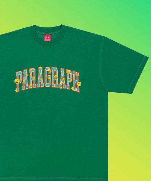 Paragraph(パラグラフ)の「【PARAGRAPH/パラグラフ】Multi Smile T-shirt / マルチスマイル 半袖Tシャツ(Tシャツ/カットソー・レディース・ホワイト/グリーン/ブルー/チャコールグレー・FREE)」の4枚目の写真