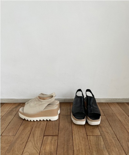 AMAIL（アマイル）の「【recommend】Jagged requests sandal（サンダル・レディース・アイボリー/ブラック・S/M/L）」の7枚目の写真