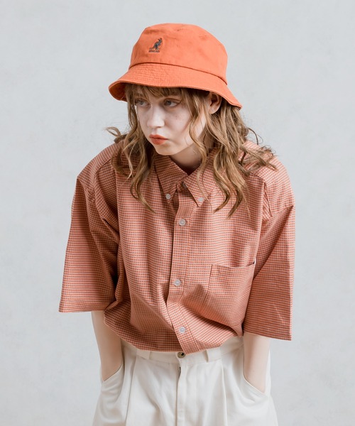 MUHET（ミュエータ）の「半袖アソートレギュラーカラーシャツ（シャツ/ブラウス・レディース・オフホワイト/ブラウン系その他/グリーン系その他/ブルー系その他/オレンジ系その他・MEDIUM/X-LARGE）」の5枚目の写真