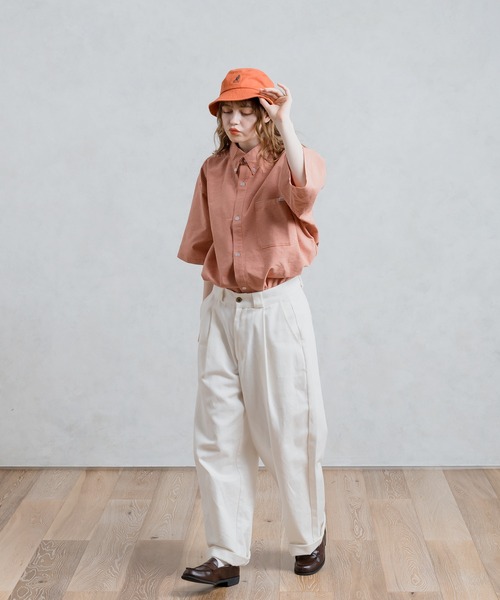 MUHET（ミュエータ）の「半袖アソートレギュラーカラーシャツ（シャツ/ブラウス・レディース・オフホワイト/ブラウン系その他/グリーン系その他/ブルー系その他/オレンジ系その他・MEDIUM/X-LARGE）」の17枚目の写真