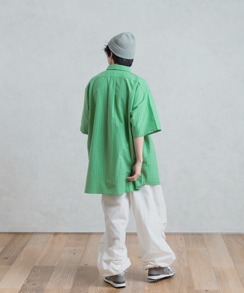 MUHET（ミュエータ）の「半袖アソートレギュラーカラーシャツ（シャツ/ブラウス・レディース・オフホワイト/ブラウン系その他/グリーン系その他/ブルー系その他/オレンジ系その他・MEDIUM/X-LARGE）」の7枚目の写真