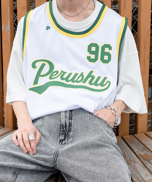 Perushu(ペルーシュ)スタッズ付きリジットデニム Perushu ジーンズ SILVER STUDDED RIGID DENIM/シルバースタッズ