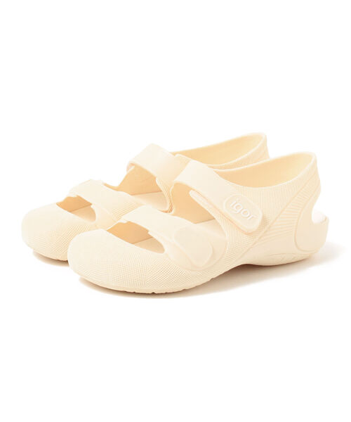 こども ビームス（コドモビームス）の「igor / BONDI SOLID サンダル 22（16.5～21cm）（サンダル・キッズ・レッド系その他4/インディゴブルー/ブラウン系その他3/グレー/オフホワイト/ピンク・22cm/17cm/18cm/20cm/21cm/16.5cm/18.5cm/20.5cm）」の2枚目の写真