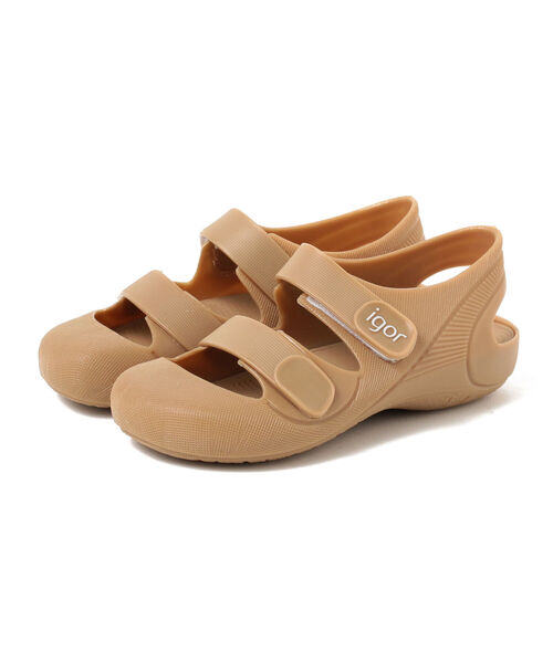 こども ビームス（コドモビームス）の「igor / BONDI SOLID サンダル 22（16.5～21cm）（サンダル・キッズ・レッド系その他4/インディゴブルー/ブラウン系その他3/グレー/オフホワイト/ピンク・22cm/17cm/18cm/20cm/21cm/16.5cm/18.5cm/20.5cm）」の4枚目の写真