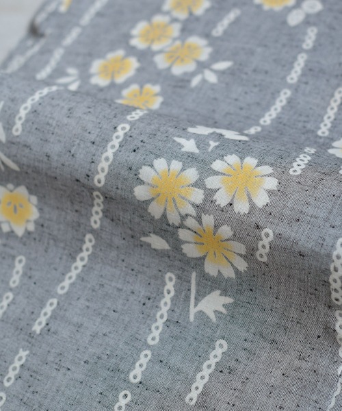 utatane（ウタタネ）の「キッズ浴衣3点セット 女の子 utatane×注染工房 kids 日本製注染（浴衣・キッズ・グレー・110cm/100cm/120cm/130cm）」の10枚目の写真