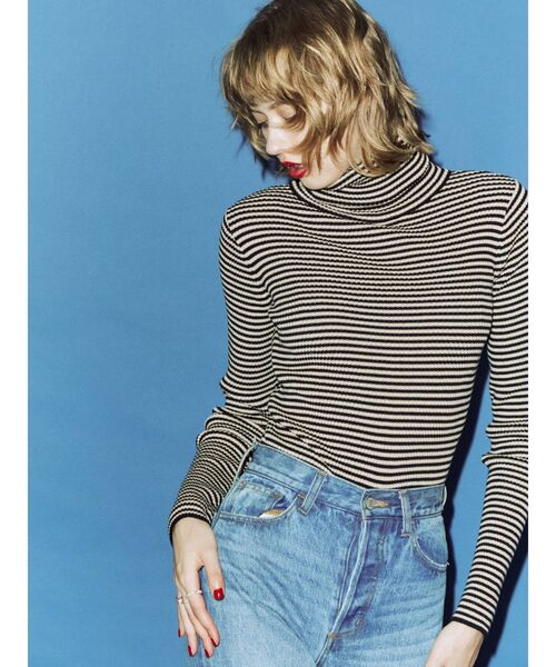 jouetie（ジュエティ）の「ベーシックカラータートル（ニット/セーター・レディース・ブラック/パープル/レッド/ピンク/イエロー/ブルー/グリーン/アイボリー/ベビーピンク/ライトピンク・MEDIUM）」の14枚目の写真