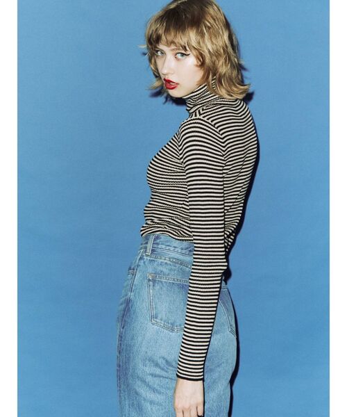 jouetie（ジュエティ）の「ベーシックカラータートル（ニット/セーター・レディース・ブラック/パープル/レッド/ピンク/イエロー/ブルー/グリーン/アイボリー/ベビーピンク/ライトピンク・MEDIUM）」の15枚目の写真