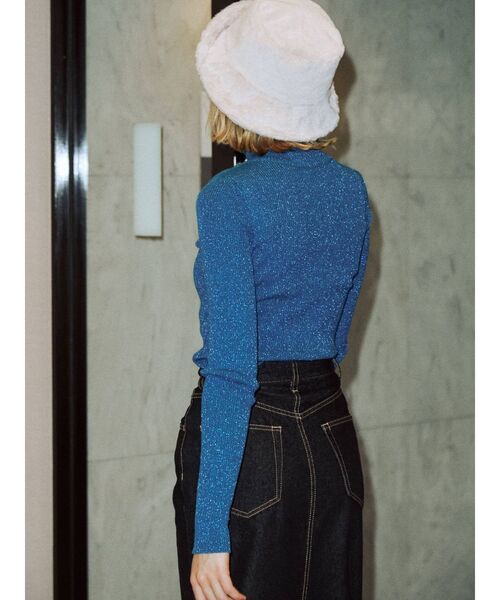 jouetie（ジュエティ）の「ベーシックカラータートル（ニット/セーター・レディース・ブラック/パープル/レッド/ピンク/イエロー/ブルー/グリーン/アイボリー/ベビーピンク/ライトピンク・MEDIUM）」の18枚目の写真