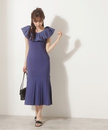 PROPORTION BODY DRESSING | シアーラッフルマーメイドニットワンピース / 1212240601(ワンピース)