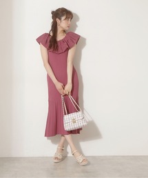 PROPORTION BODY DRESSING | シアーラッフルマーメイドニットワンピース / 1212240601(ワンピース)