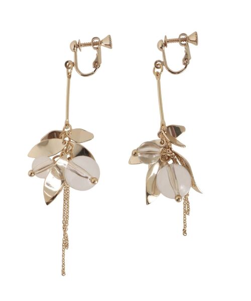 MERCURYDUO（マーキュリーデュオ）の「リーフフォールイヤリング（イヤリング・レディース・ゴールド/シルバー・FREE）」の2枚目の写真