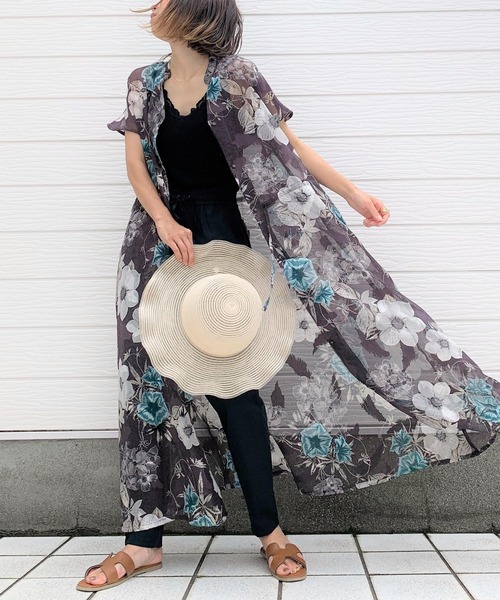 Q(キュー)の「2wayスキッパ―エアリーワンピース(ワンピース・レディース・ブラック系その他/ブルー系その他・MEDIUM)」の2枚目の写真