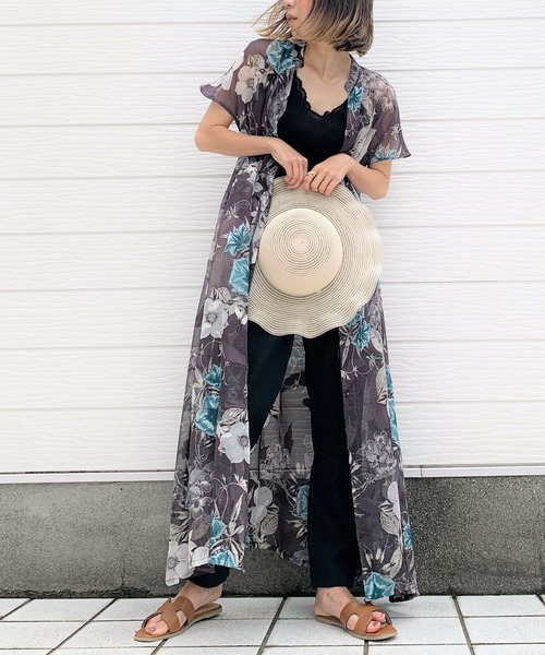 Q(キュー)の「2wayスキッパ―エアリーワンピース(ワンピース・レディース・ブラック系その他/ブルー系その他・MEDIUM)」の6枚目の写真