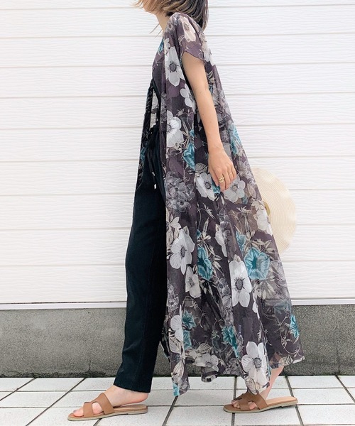 Q(キュー)の「2wayスキッパ―エアリーワンピース(ワンピース・レディース・ブラック系その他/ブルー系その他・MEDIUM)」の7枚目の写真