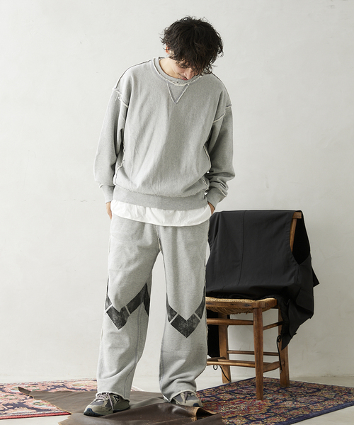 JOURNAL STANDARD relume(ジャーナルスタンダード レリューム)の「《WEB限定》ARMY スウェットパンツ "V"(スウェットパンツ・メンズ・ブラック/グレー・MEDIUM/LARGE)」の4枚目の写真