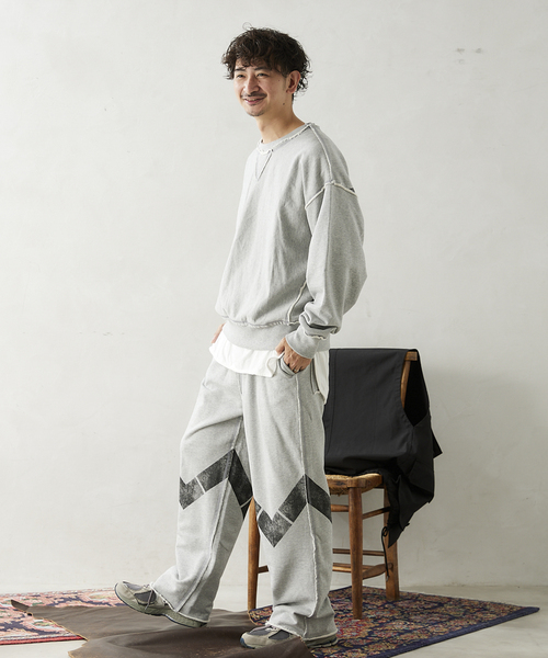 JOURNAL STANDARD relume(ジャーナルスタンダード レリューム)の「《WEB限定》ARMY スウェットパンツ "V"(スウェットパンツ・メンズ・ブラック/グレー・MEDIUM/LARGE)」の5枚目の写真