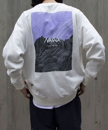 【NANGA/ナンガ】GLOSTER別注 バックプリントスウェット P/O オーバーサイズ ロゴ刺繍