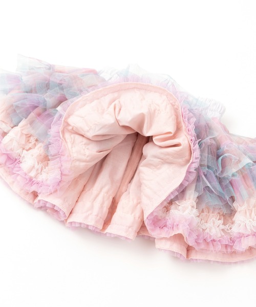 panpantutu（パンパンチュチュ）の「チュチュプリンセス/チェック【M/90-110cm】【L/110-130cm】（スカート・キッズ・ネイビー/レッド系その他/ダークグリーン/ダークグリーン系/スモークピンク・MEDIUM/LARGE）」の14枚目の写真