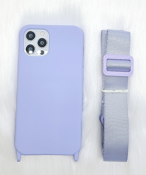 セール】ネックストラップ付 シリコンiPhoneケース カバー