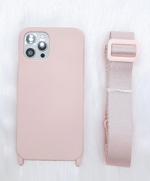 セール】ネックストラップ付 シリコンiPhoneケース カバー