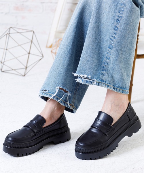 attagirl（アタガール）の「厚底ローファー（ローファー・レディース・ブラック/アイボリー/ブラック系その他・LL/S/M/L）」の11枚目の写真