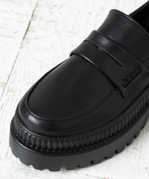 attagirl（アタガール）の「厚底ローファー（ローファー・レディース・ブラック/アイボリー/ブラック系その他・LL/S/M/L）」の4枚目の写真
