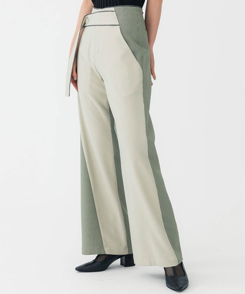 UNITED TOKYO（ユナイテッドトウキョウ）の「ツイードバイカラーパンツ（その他パンツ・レディース・グリーン/アイボリー/その他2・1/3/2）」の6枚目の写真