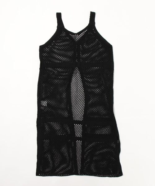 cepo（セポ）の「メッシュニットキャミワンピース　２ＷＡＹ（ワンピース・レディース・ブラック/オフホワイト・M）」の3枚目の写真