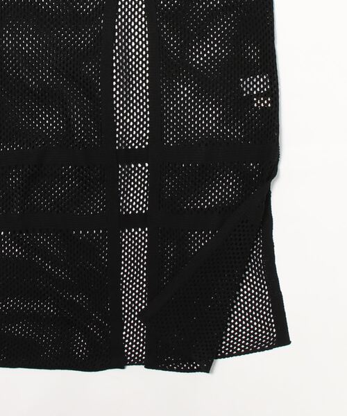 cepo（セポ）の「メッシュニットキャミワンピース　２ＷＡＹ（ワンピース・レディース・ブラック/オフホワイト・M）」の4枚目の写真