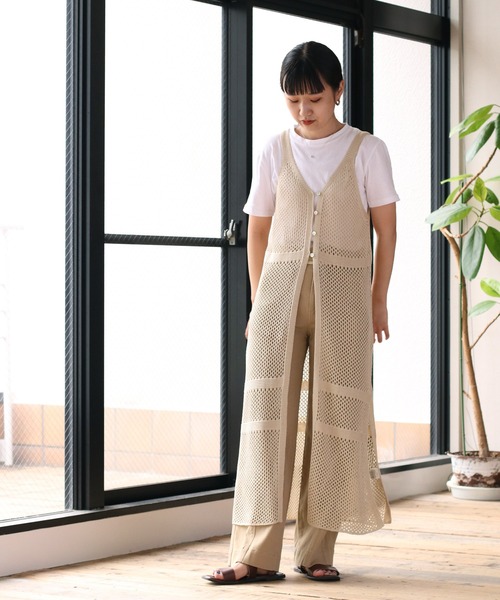 cepo（セポ）の「メッシュニットキャミワンピース　２ＷＡＹ（ワンピース・レディース・ブラック/オフホワイト・M）」の11枚目の写真