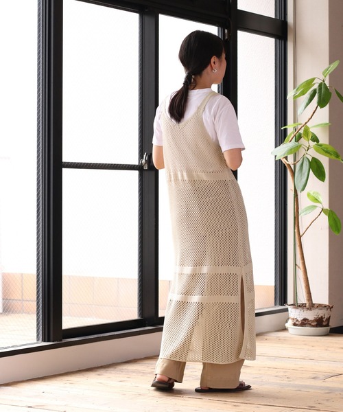 cepo（セポ）の「メッシュニットキャミワンピース　２ＷＡＹ（ワンピース・レディース・ブラック/オフホワイト・M）」の13枚目の写真