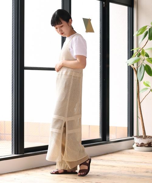 cepo（セポ）の「メッシュニットキャミワンピース　２ＷＡＹ（ワンピース・レディース・ブラック/オフホワイト・M）」の15枚目の写真