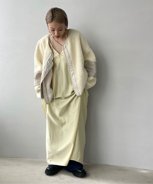 SANSeLF（サンセルフ）の「ボアパッチワークブルゾン【SANSeLF 