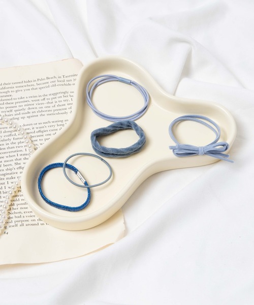 WEGO（ウィゴー）の「WEGO/【5点セット】マルチゴム（ヘアゴム・レディース・ブルー/ピンク/ブラック・FREE）」の3枚目の写真