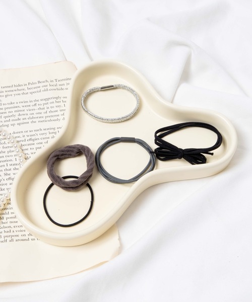 WEGO（ウィゴー）の「WEGO/【5点セット】マルチゴム（ヘアゴム・レディース・ブルー/ピンク/ブラック・FREE）」の2枚目の写真