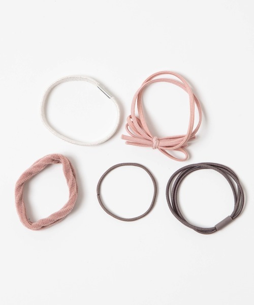 WEGO（ウィゴー）の「WEGO/【5点セット】マルチゴム（ヘアゴム・レディース・ブルー/ピンク/ブラック・FREE）」の9枚目の写真