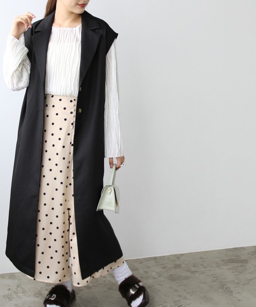 GeeRA(ジーラ)の「シアー素材クリンクルカットソー(Tシャツ/カットソー・レディース・アイボリー/ブラウン・X-LARGE/MEDIUM/LARGE)」の17枚目の写真