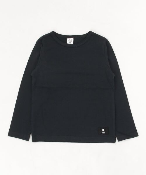 ZERO standerd（ゼロスタンダード）の「ZERO Standard/ゼロスタンダード ロングTシャツ（Tシャツ/カットソー・キッズ・チャコールグレー/ブラック/オフホワイト/カーキ/グリーン/アイボリー・110cm/150cm/120cm/130cm/160cm/140cm）」の3枚目の写真