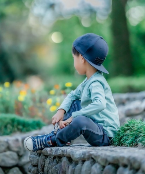 ZERO standerd（ゼロスタンダード）の「ZERO Standard/ゼロスタンダード ロングTシャツ（Tシャツ/カットソー・キッズ・チャコールグレー/ブラック/オフホワイト/カーキ/グリーン/アイボリー・110cm/150cm/120cm/130cm/160cm/140cm）」の12枚目の写真