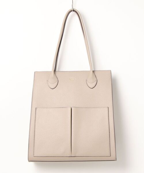 LOWELL things(ロウェル シングス)の「【NEW SIZE】twins/レザーWポケットトートBAG LL(トートバッグ・レディース・ブラック/ブラウン/グレー/ラベンダー/ベージュ/ブラック系その他・フリー)」の3枚目の写真
