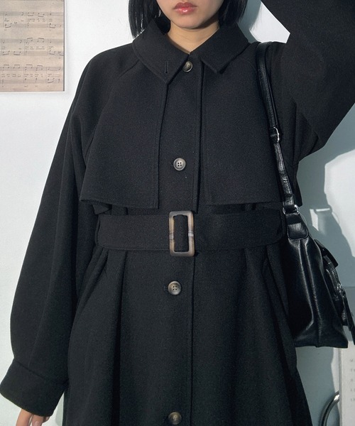 古着　WOHRL ステンカラーコート 古着 WOHRL ステンカラーコート