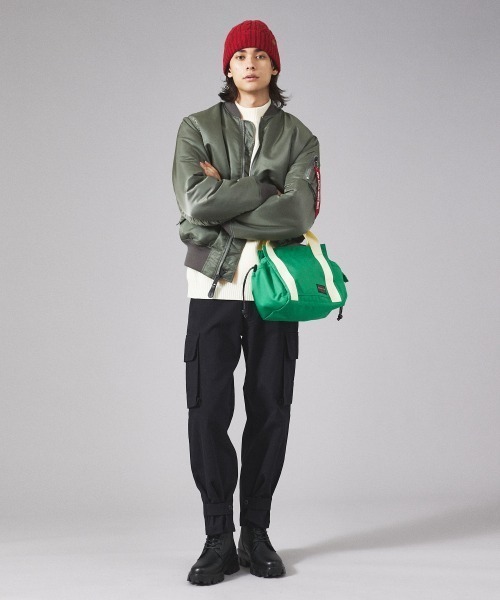 Ruben（ルーベン）の「【RUBEN/ルーベン】CABLE BORE WATCHCAP/ケーブル裏ボアフリースワッチキャップ（ニットキャップ/ビーニー・メンズ・ブラック/ベージュ/ネイビー/グレー/グリーン/オレンジ系その他/グレイッシュベージュ/ワイン・フリー）」の10枚目の写真