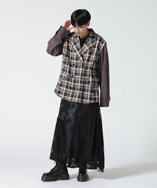 AULA AILA（アウラアイラ）の「AULA AILA/アウラアイラ/別注ＭＩＸレーススカート（スカート・レディース・ブラック・0/1）」の18枚目の写真