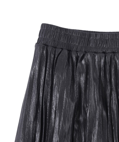 Figments（フィグメンツ）の「メタリックプリーツロングスカート（スカート・レディース・ブラック/シルバー・FREE）」の11枚目の写真